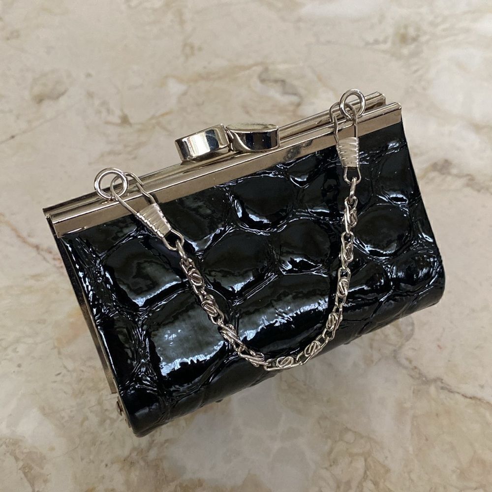Mini Croc Embossed Purse / Wallet